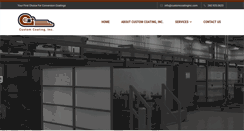 Desktop Screenshot of customcoatinginc.com